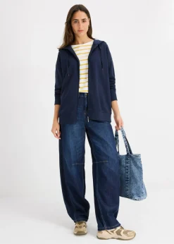 bonprix bonprix Chaqueta de chándal larga Azul marino Online