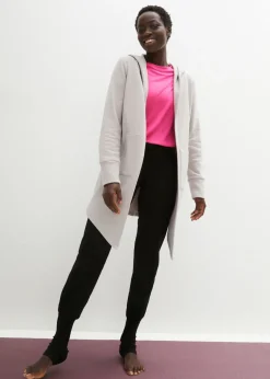 bonprix bonprix Chaqueta de chándal larga Gris claro Sale