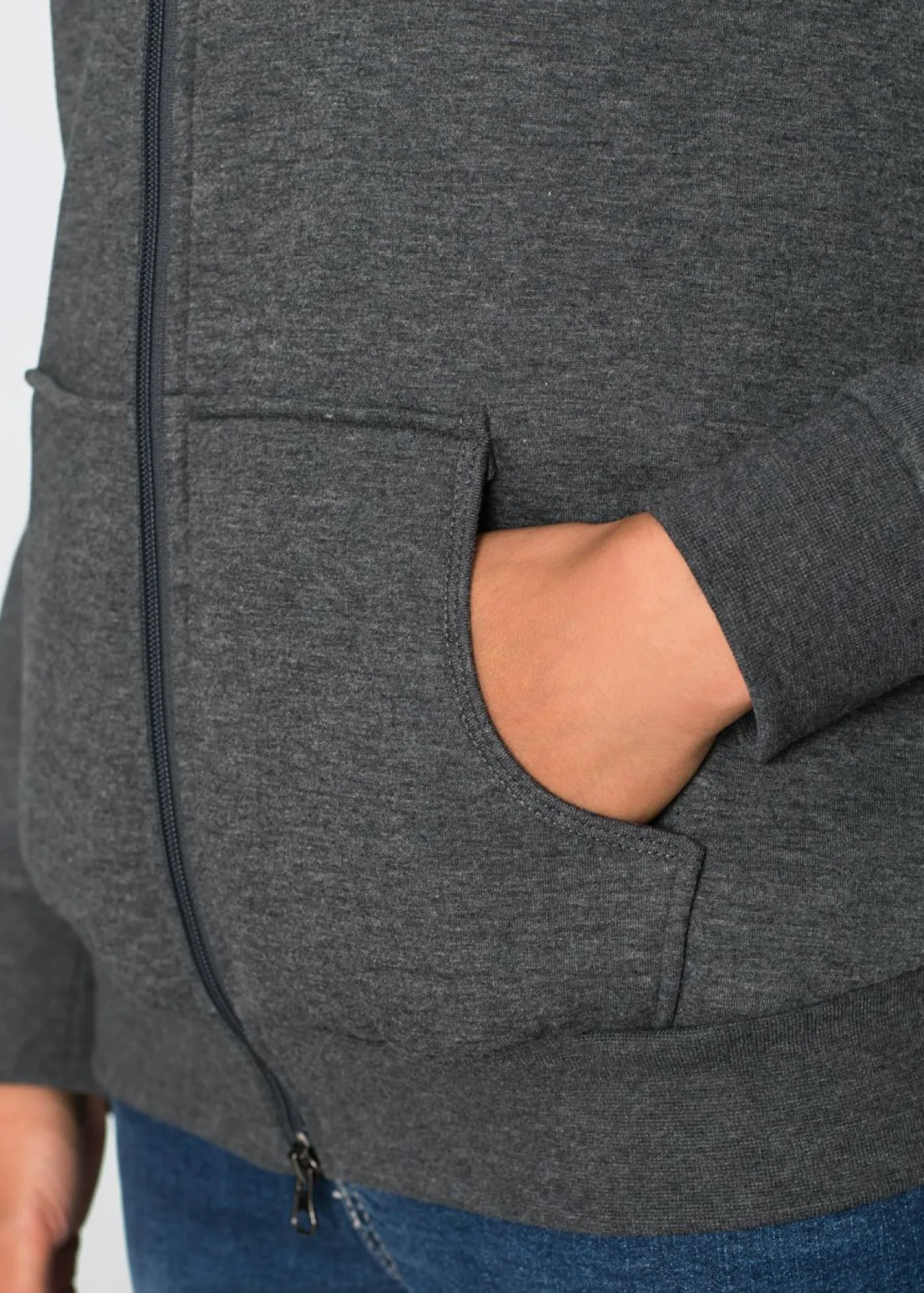 bonprix bonprix Chaqueta de chándal premamá y de porteo, 3 en 1, con interior esponjoso Antracita jaspeado Clearance