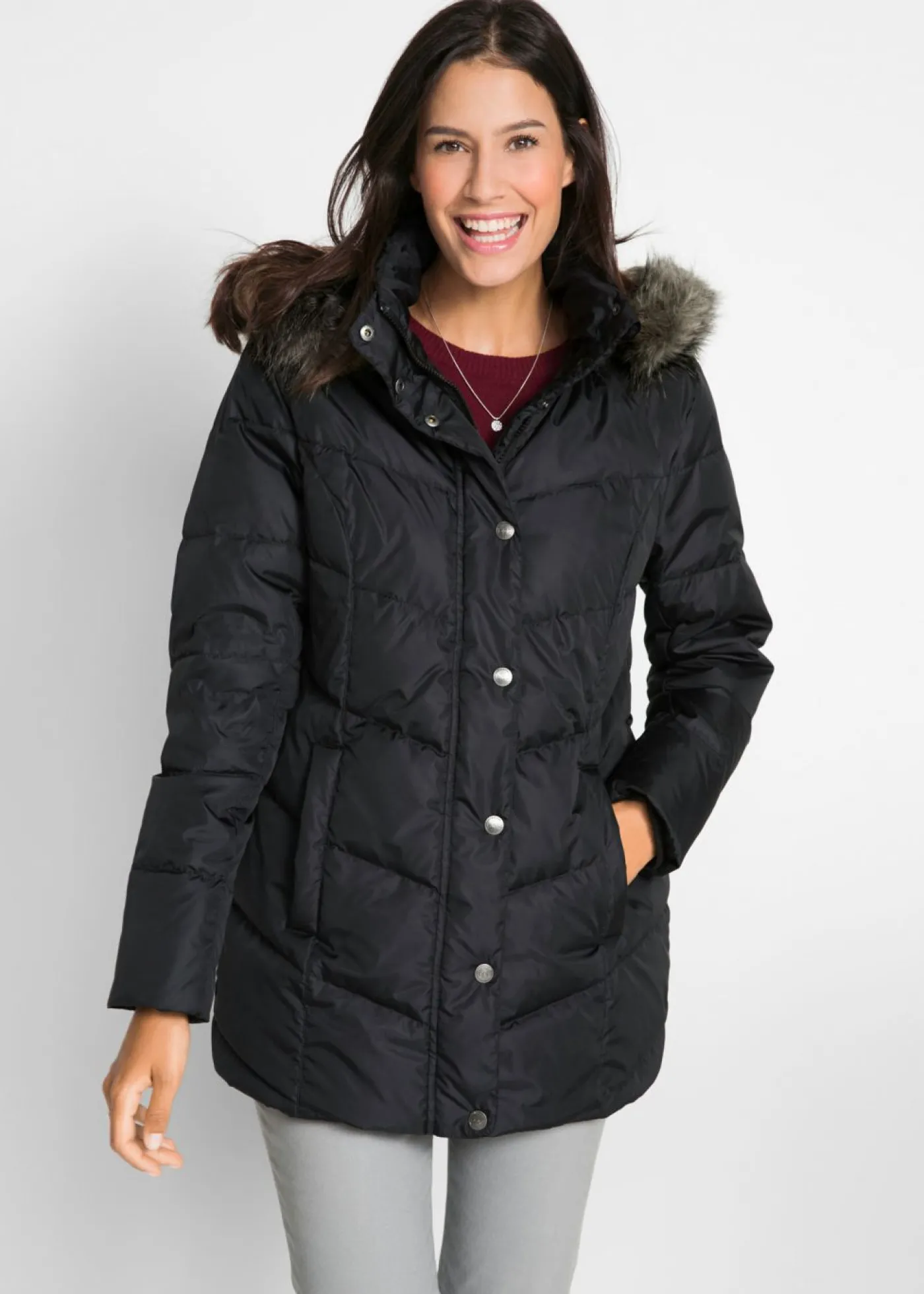 bonprix bonprix Chaqueta de corte ancho Negro Online