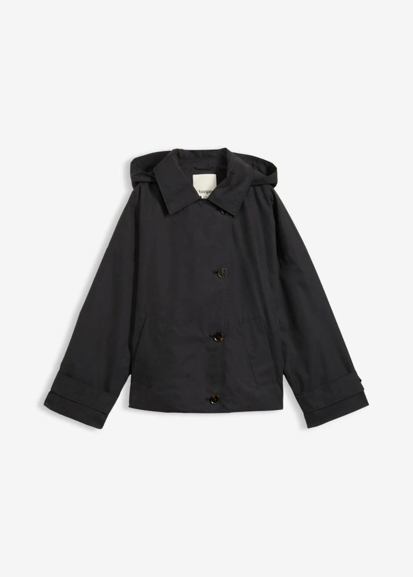 bonprix bonprix Chaqueta de entretiempo oversize Negro Sale