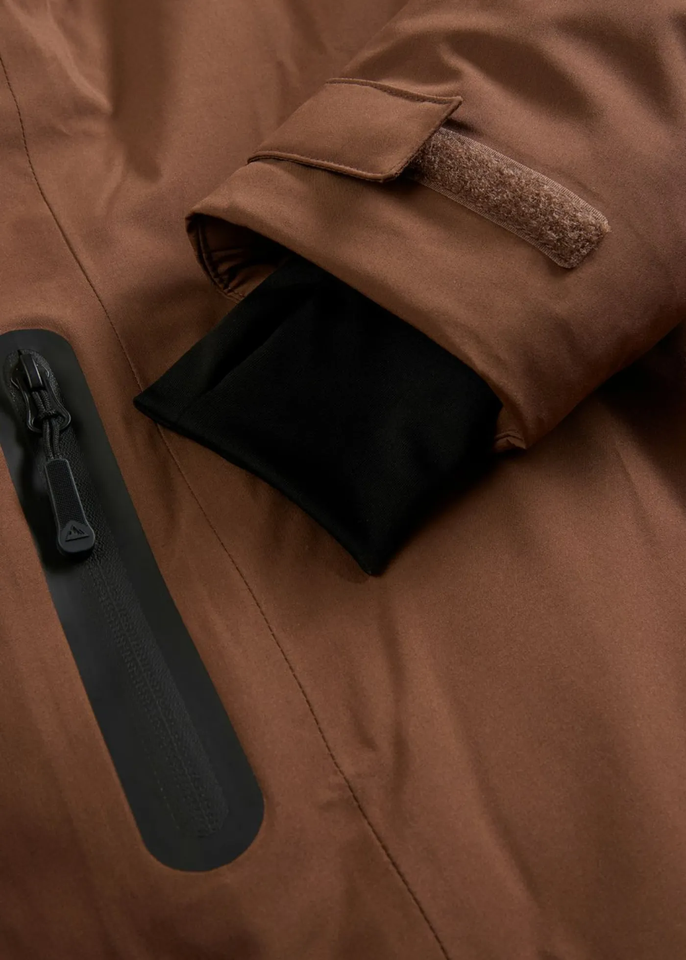 bonprix bonprix Chaqueta de esquí con protector antinieve Marrón claro Best