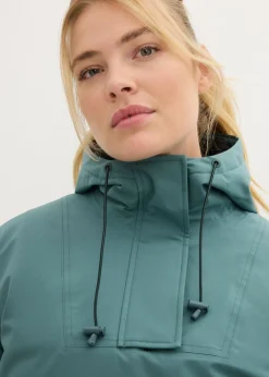 bonprix bonprix Chaqueta de esquí impermeable funcional con forro polar Verde grisáceo Sale