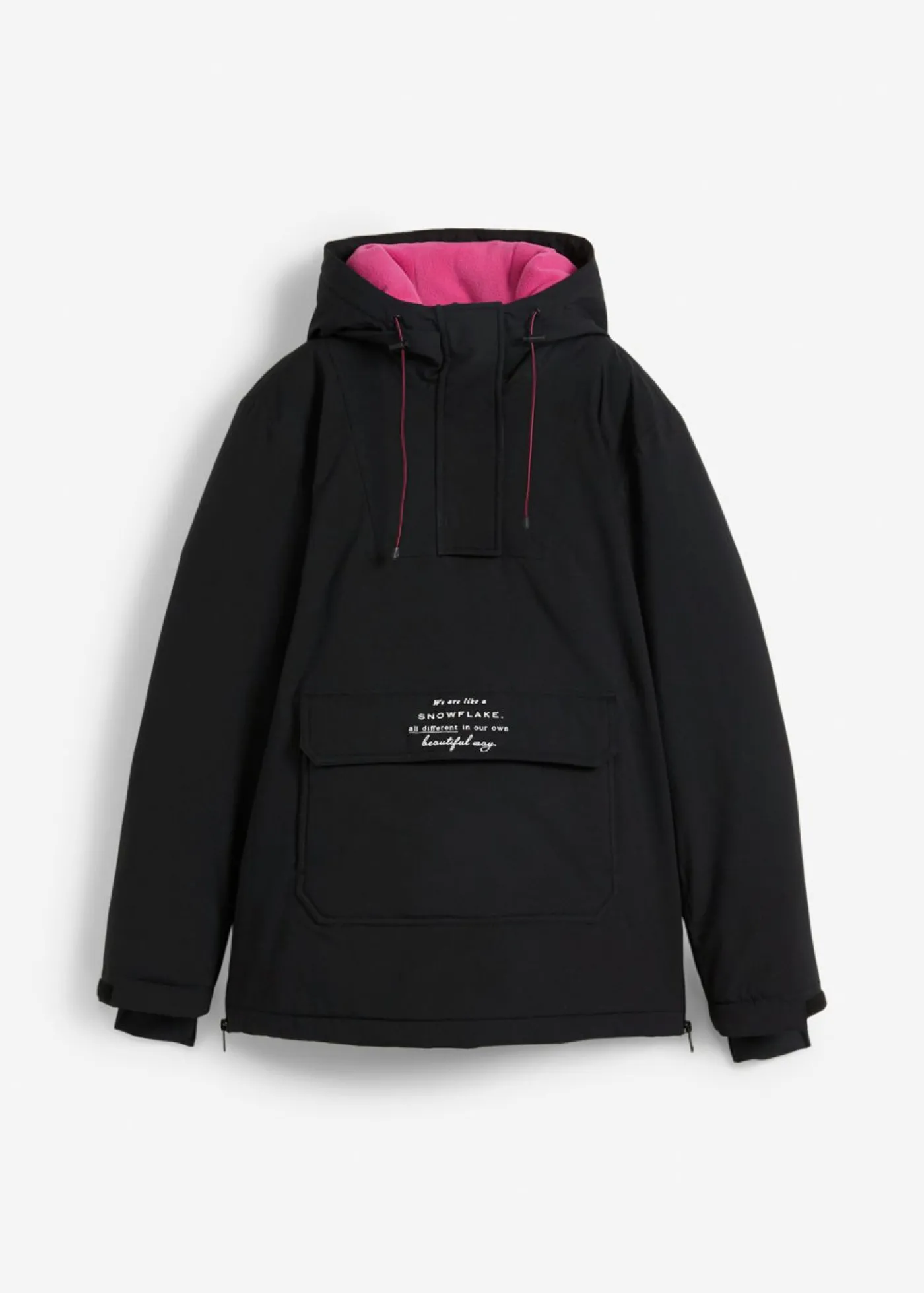 bonprix bonprix Chaqueta de esquí impermeable funcional con forro polar Negro Best