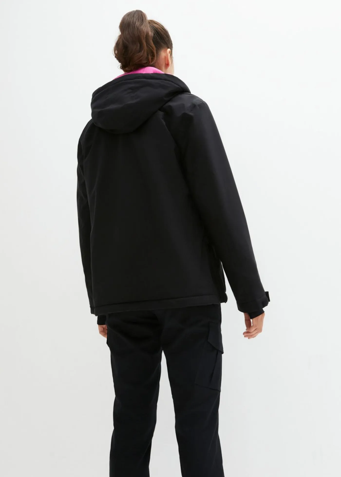 bonprix bonprix Chaqueta de esquí impermeable funcional con forro polar Negro Best