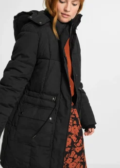bonprix bonprix Chaqueta de invierno con cintura ajustable Negro