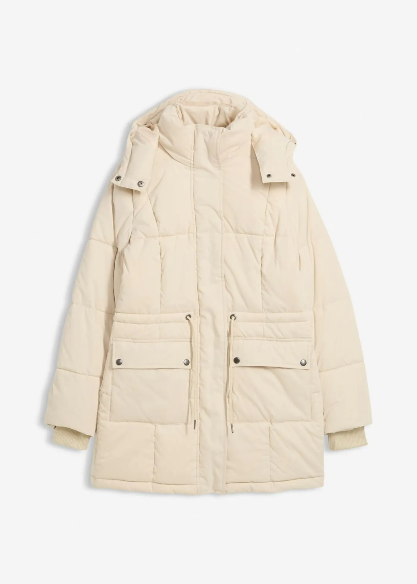 bonprix bonprix Chaqueta de invierno con cintura ajustable Arena claro