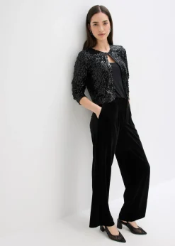 bonprix bonprix Chaqueta de lentejuelas Negro