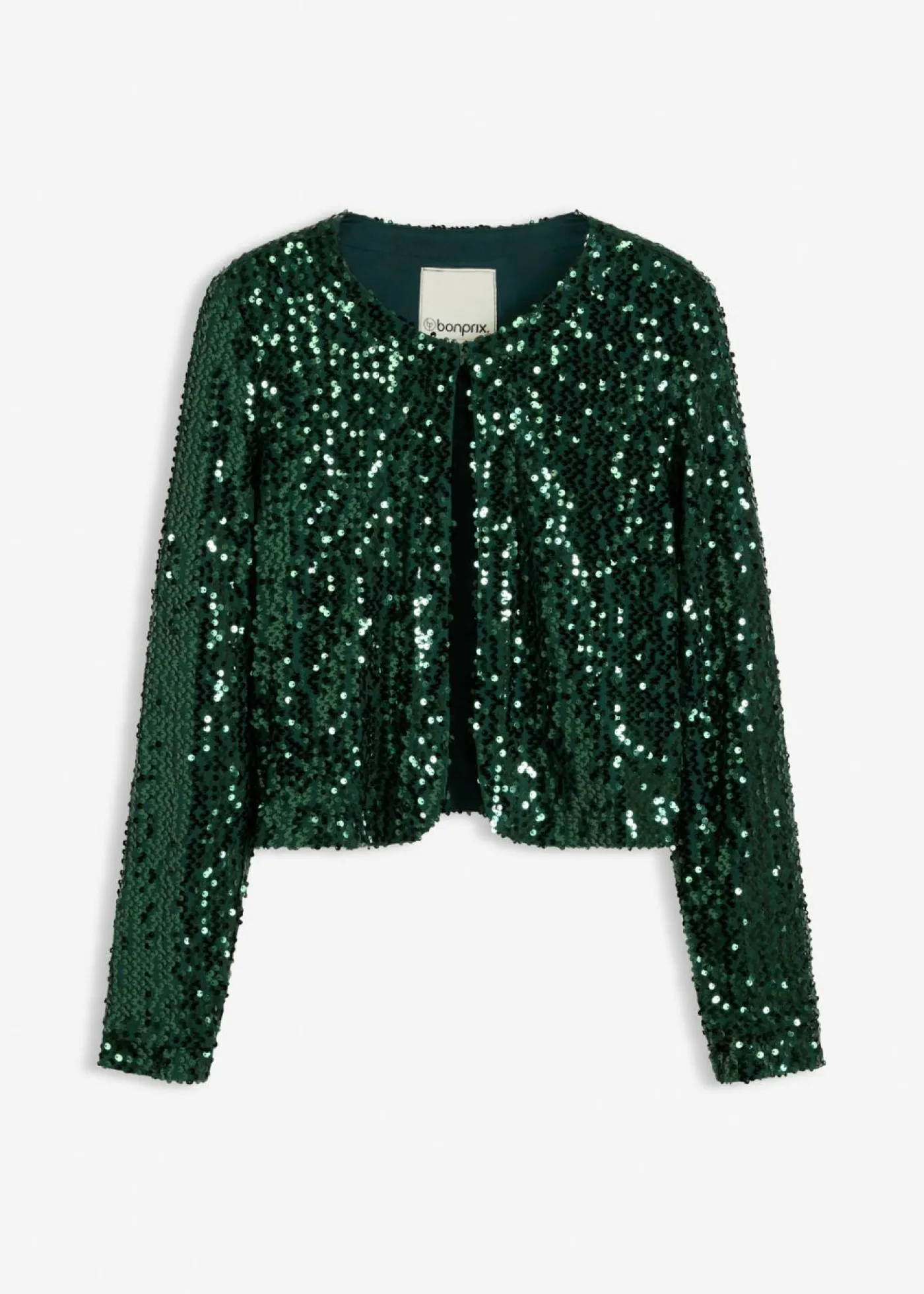 bonprix bonprix Chaqueta de lentejuelas Verde intenso Hot