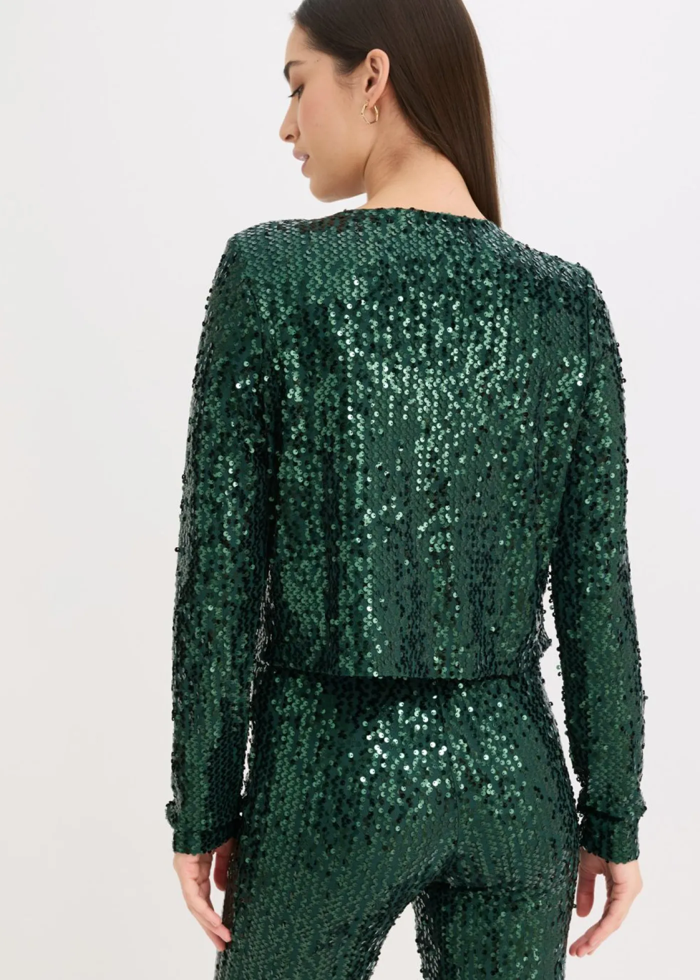 bonprix bonprix Chaqueta de lentejuelas Verde intenso Hot