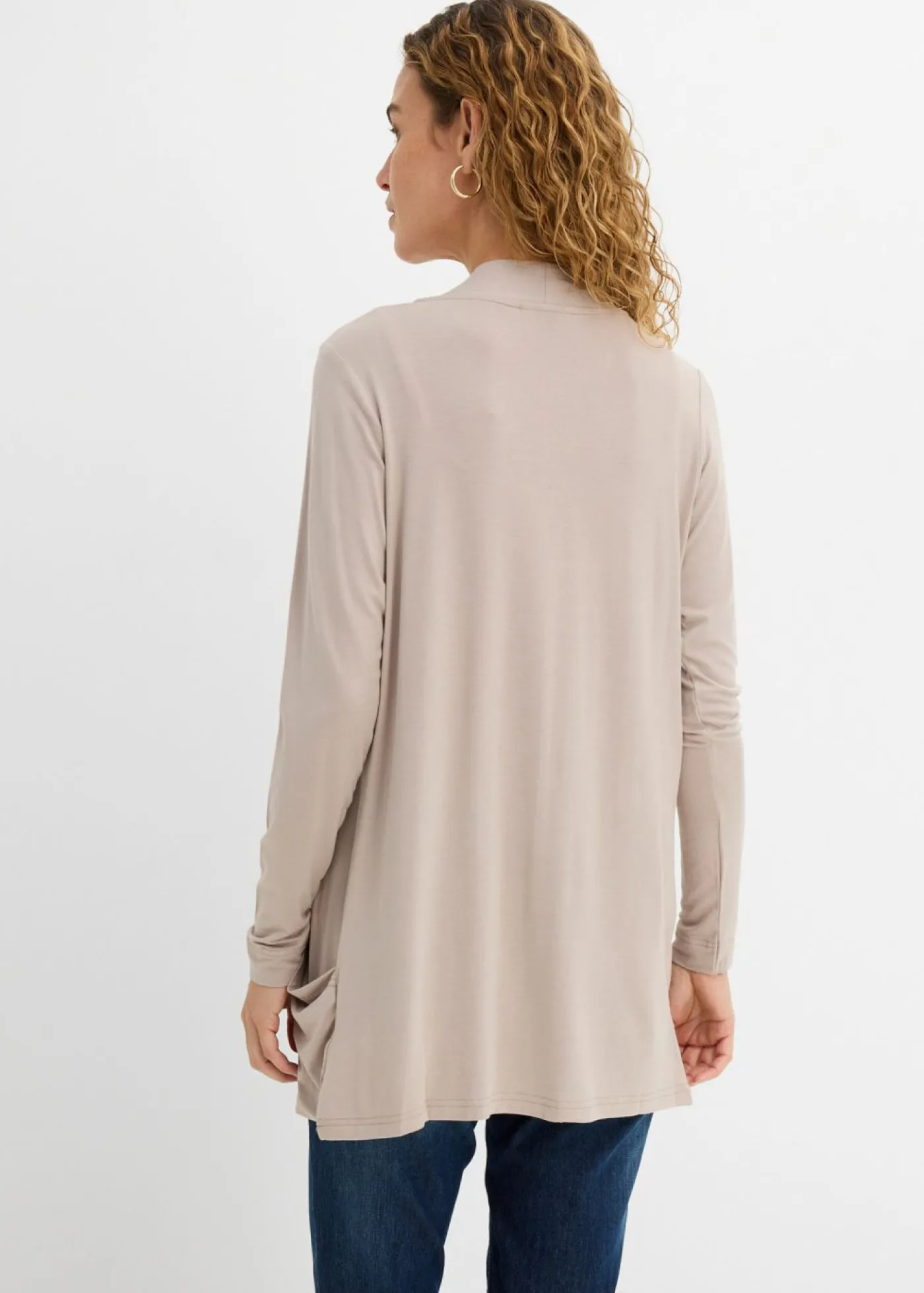 bonprix bonprix Chaqueta de mezcla de viscosa suave Piedra Outlet