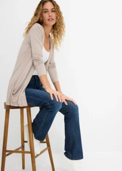 bonprix bonprix Chaqueta de mezcla de viscosa suave Piedra Outlet