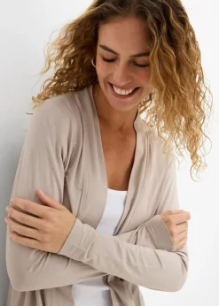 bonprix bonprix Chaqueta de mezcla de viscosa suave Piedra Outlet