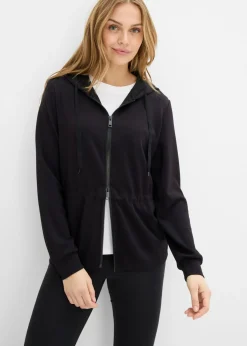 bonprix bonprix Chaqueta de neopreno suave Negro Hot