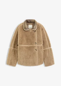 bonprix bonprix Chaqueta de pelo Caqui claro Outlet