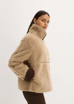 bonprix bonprix Chaqueta de pelo Caqui claro Outlet