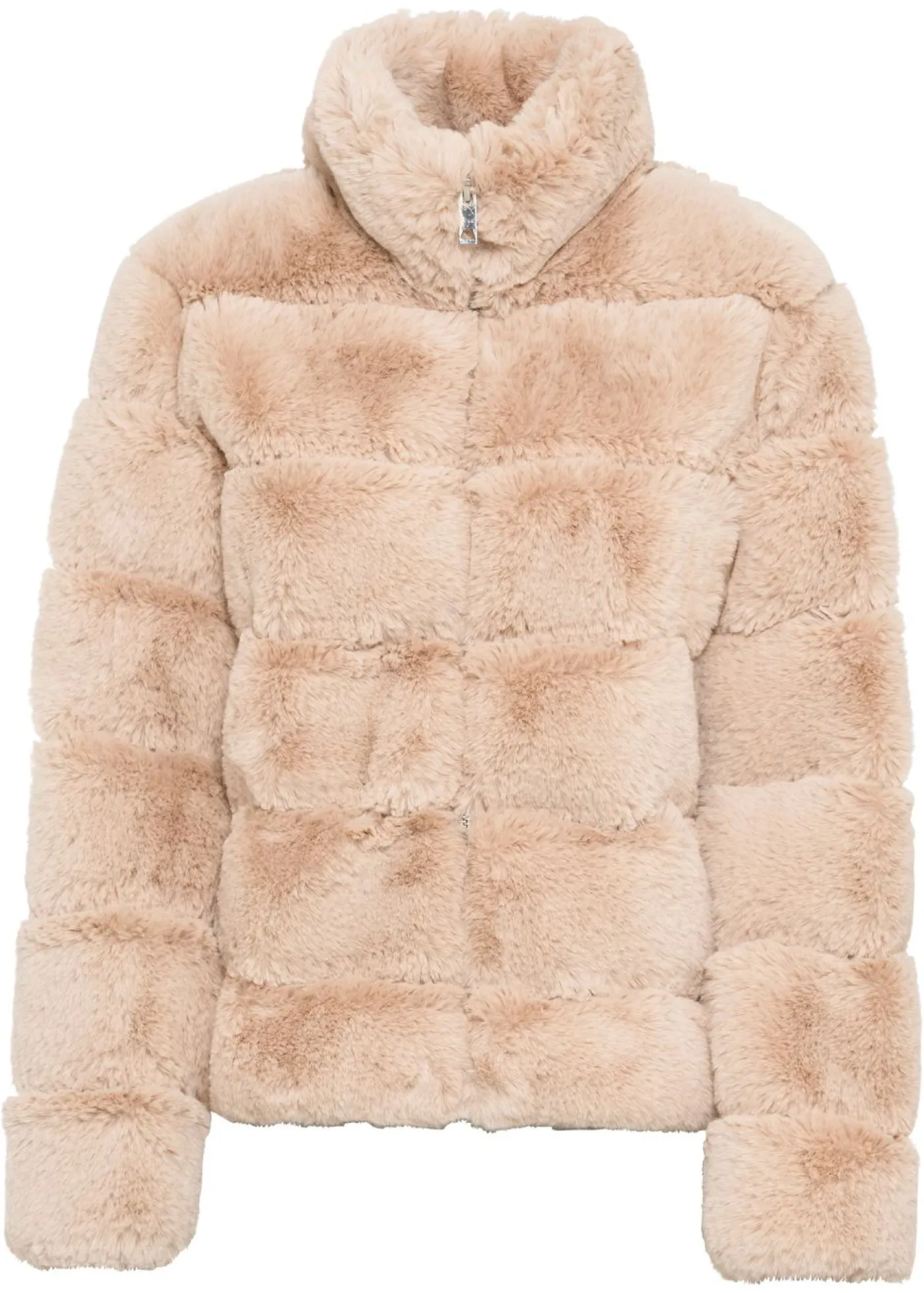 bonprix bonprix Chaqueta de pelo sintético con cremallera rosa pálido New