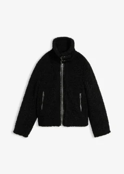 bonprix bonprix Chaqueta de pelo sintético Negro New
