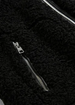 bonprix bonprix Chaqueta de pelo sintético Negro New