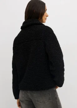 bonprix bonprix Chaqueta de pelo sintético Negro New