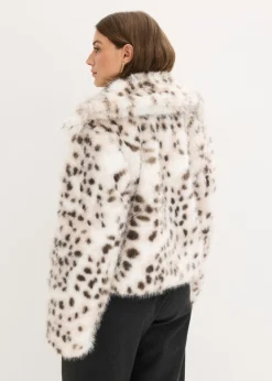 bonprix bonprix Chaqueta de piel sintética Crema Hot
