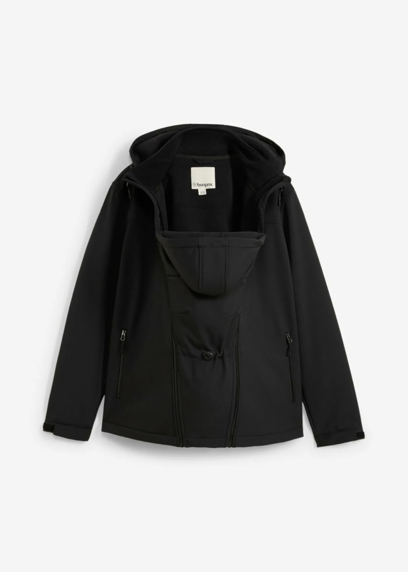 bonprix bonprix Chaqueta de porteo 2 en 1 para hombre con inserto de porteo Negro New