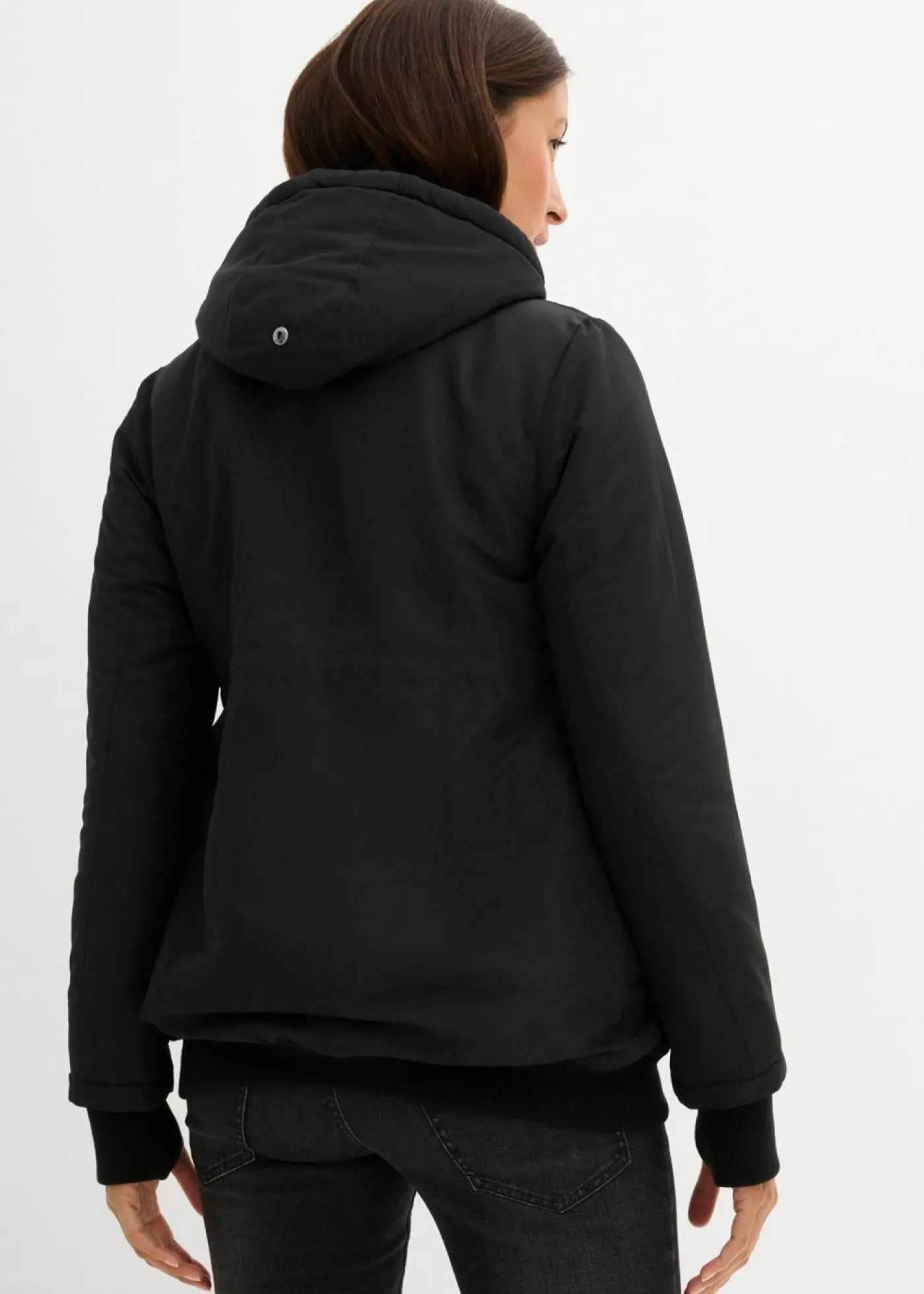 bonprix bonprix Chaqueta de porteo/premamá de invierno Negro Hot