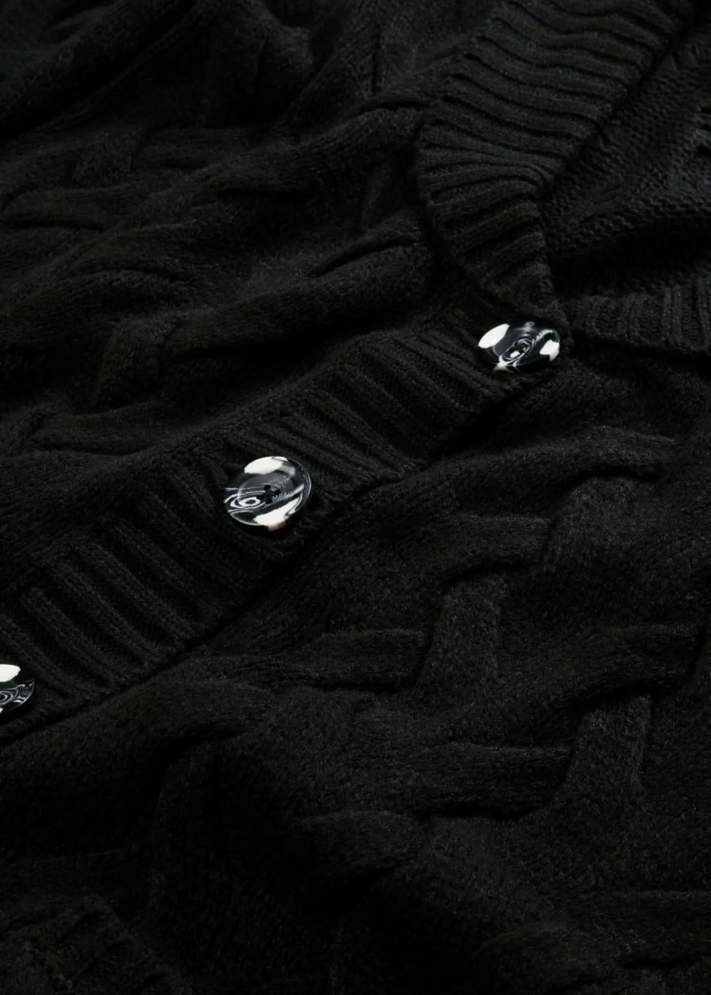 bonprix bonprix Chaqueta de punto Negro Hot
