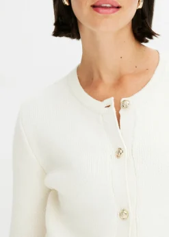 bonprix bonprix Chaqueta de punto Blanco lana Clearance