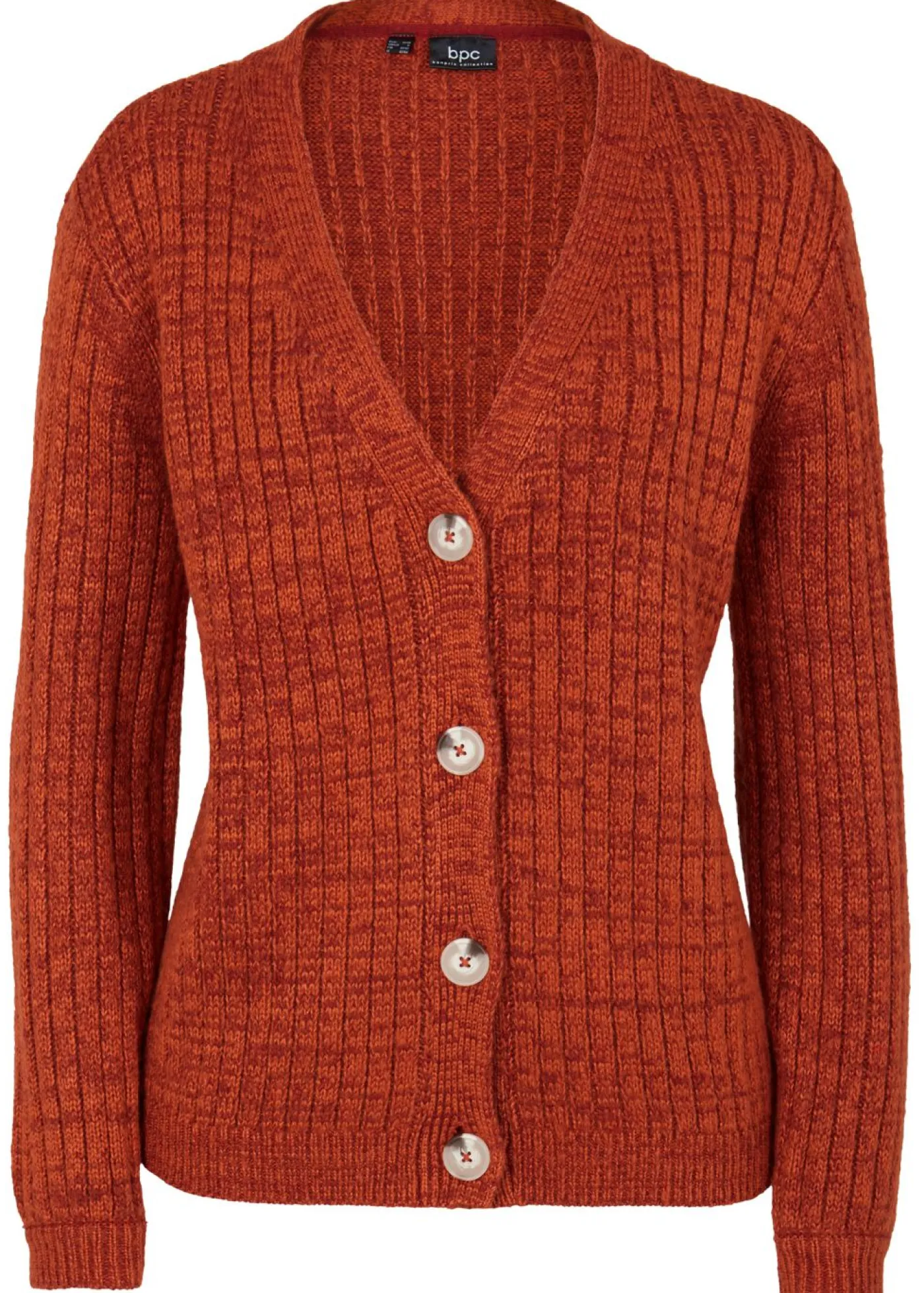 bonprix bonprix Chaqueta de punto Marrón tostado jaspeado Discount