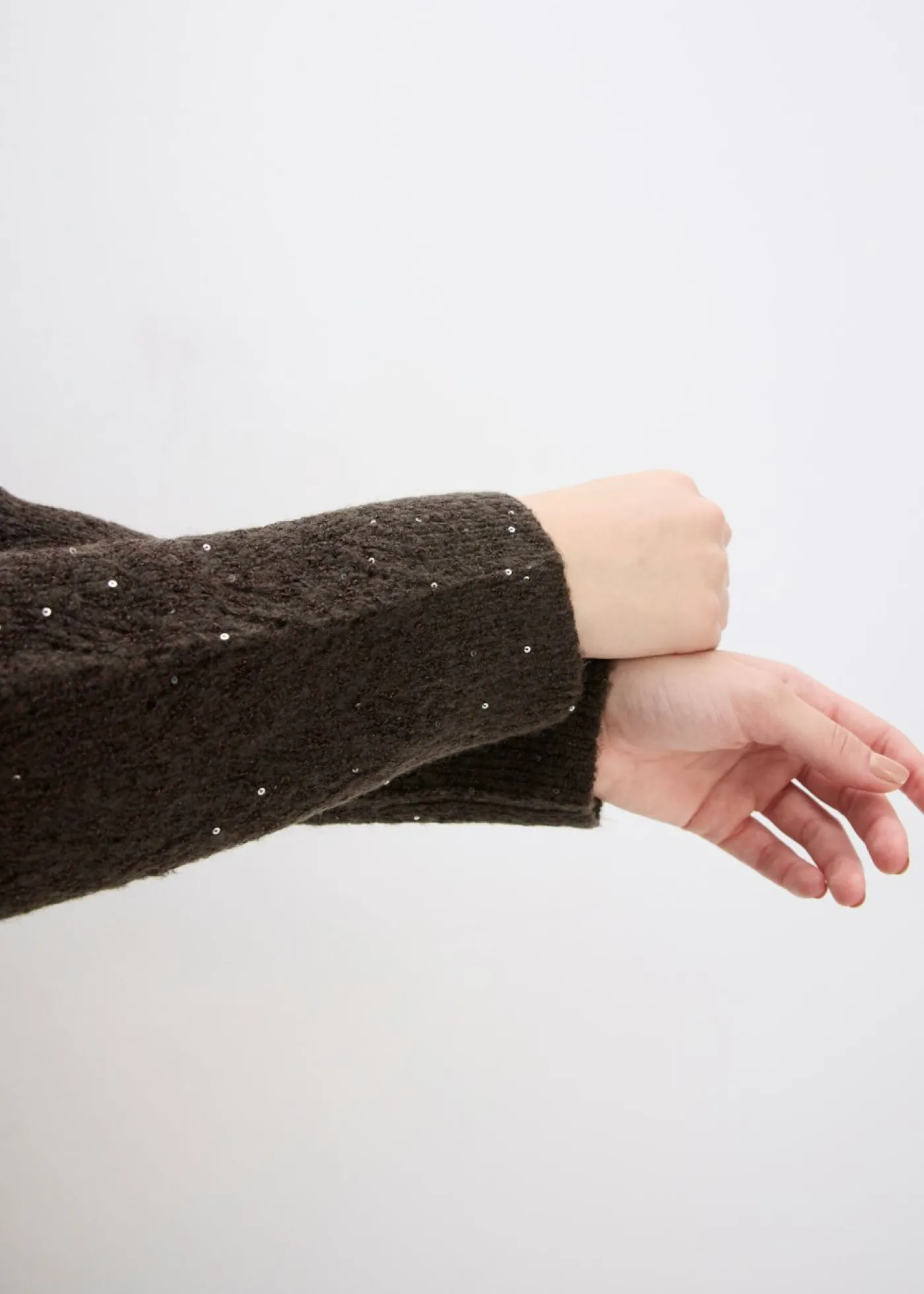 bonprix bonprix Chaqueta de punto ajour Marrón oscuro Sale