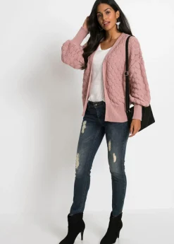 bonprix bonprix Chaqueta de punto ajour palisandro Online