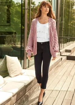 bonprix bonprix Chaqueta de punto ajour palisandro Online