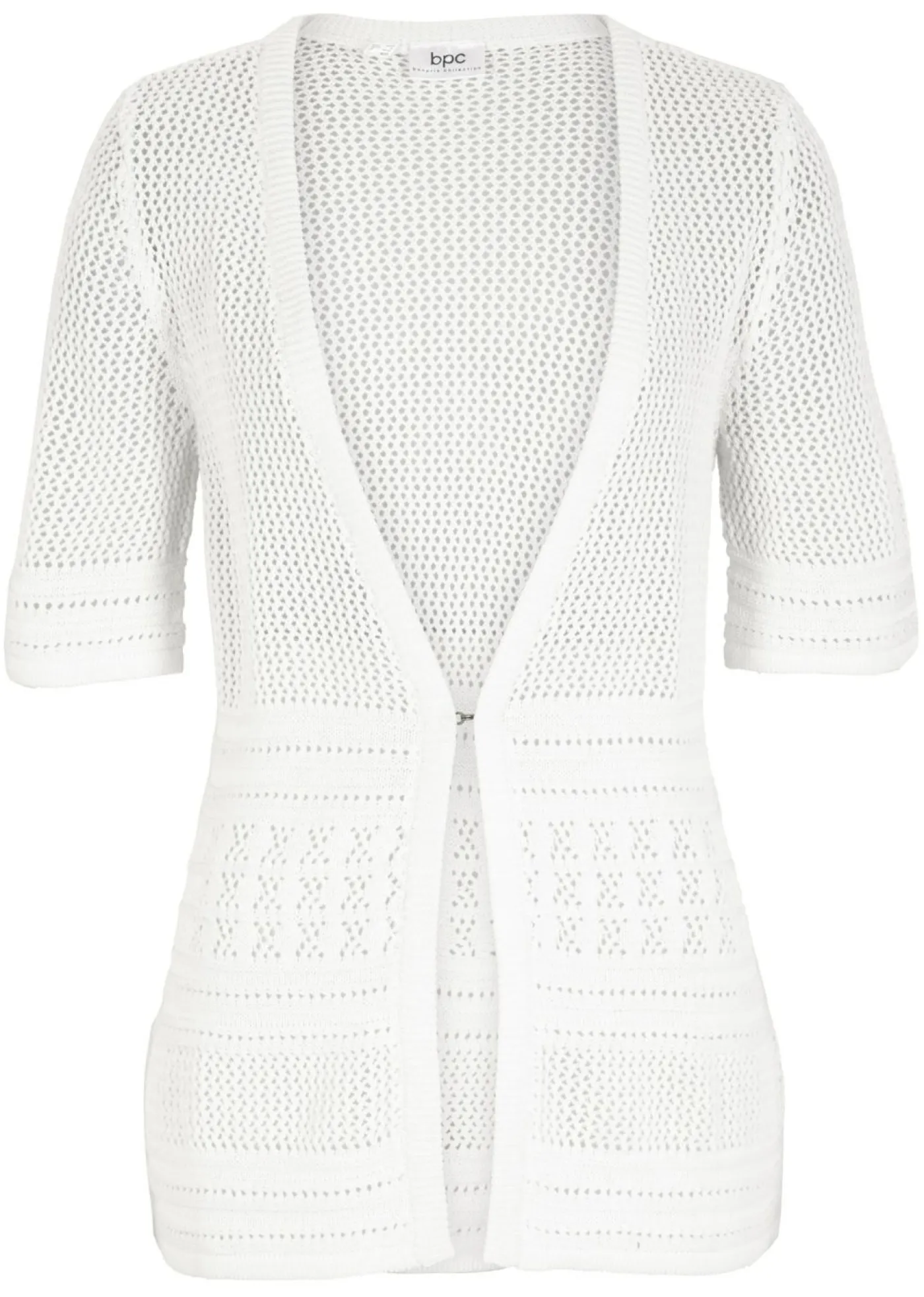 bonprix bonprix Chaqueta de punto ajour Blanco lana Sale