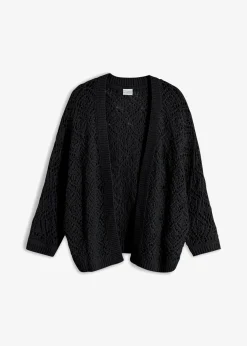 bonprix bonprix Chaqueta de punto ajour Negro Outlet