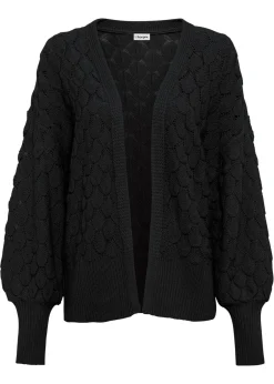 bonprix bonprix Chaqueta de punto ajour Negro Clearance