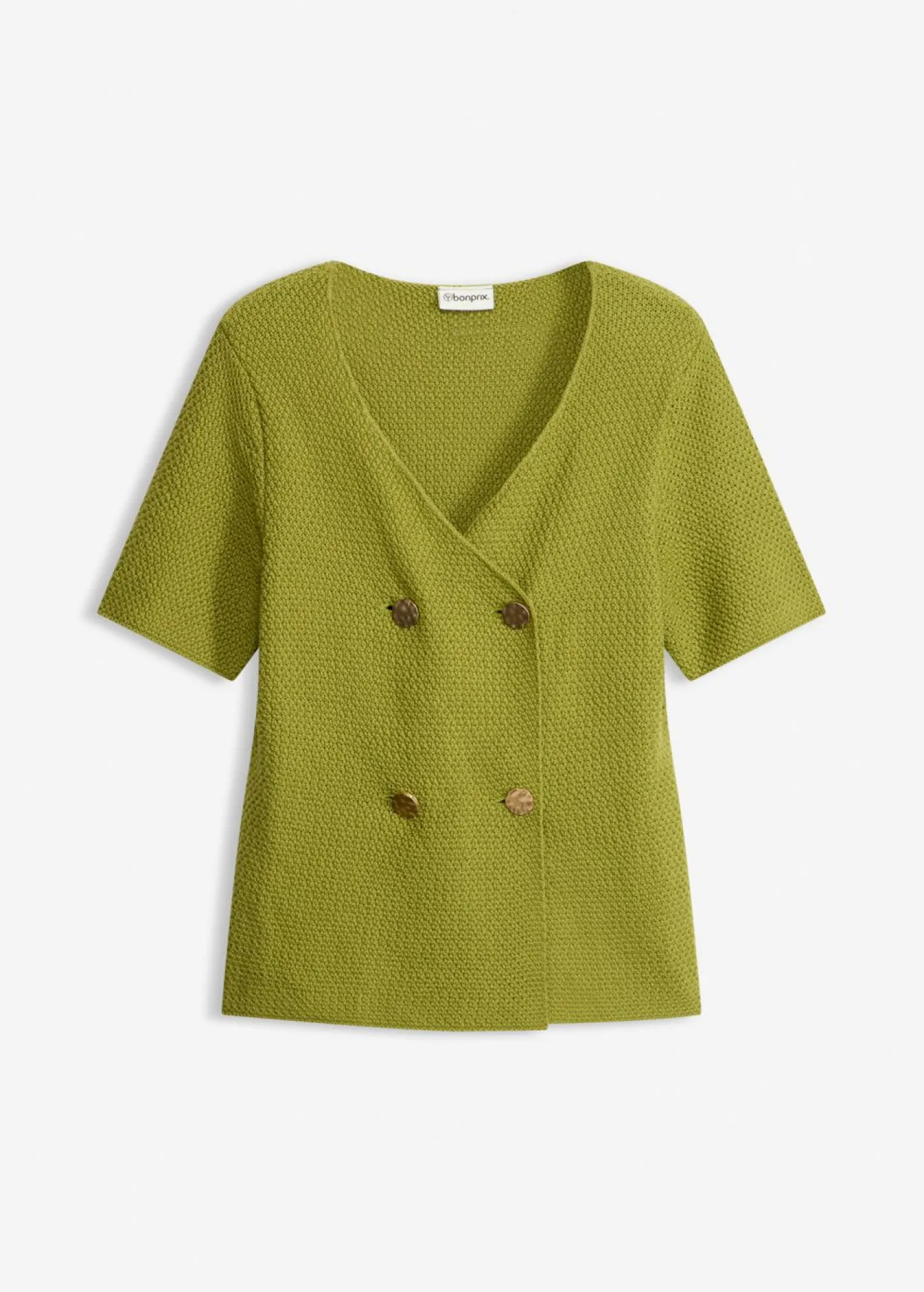 bonprix bonprix Chaqueta de punto con algodón musgo Best