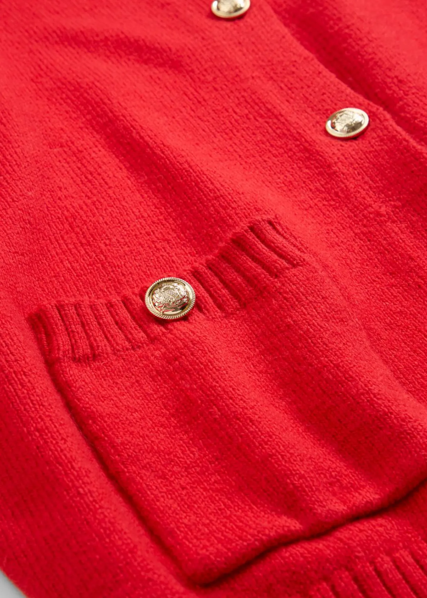 bonprix bonprix Chaqueta de punto con bolsillos fresa Sale