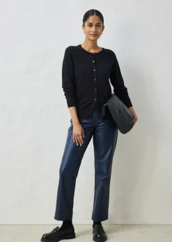 bonprix bonprix Chaqueta de punto con contenido de seda Negro New
