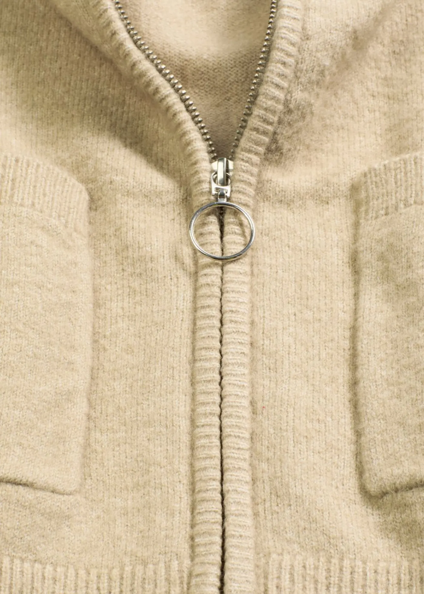 bonprix bonprix Chaqueta de punto con cremallera Verde aceite New
