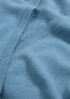 bonprix bonprix Chaqueta de punto con diseño cruzado Azul ola