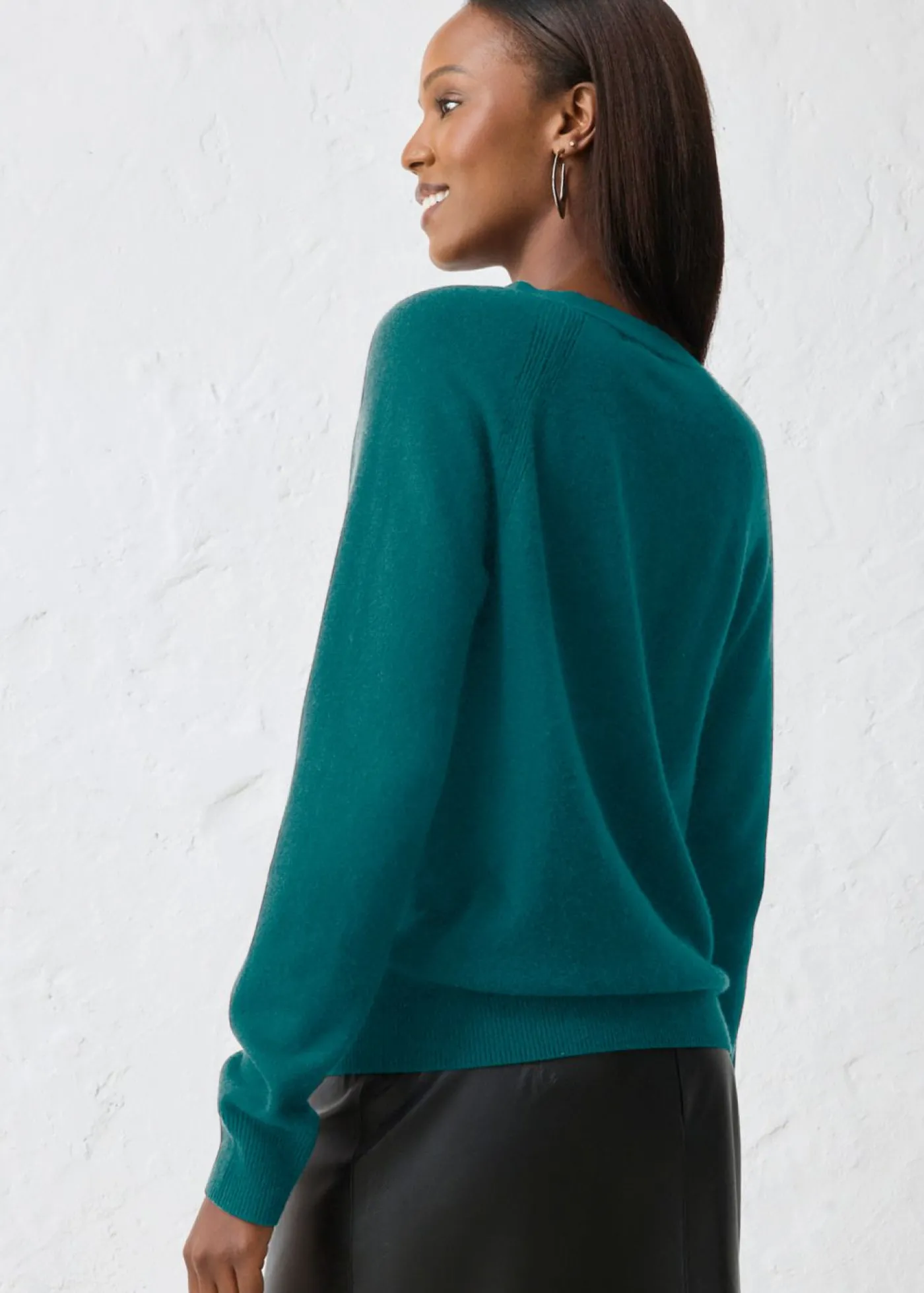 bonprix bonprix Chaqueta de punto de cachemira con Good Cashmere Standard® verde pimiento Discount