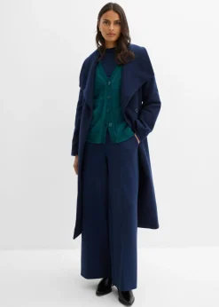 bonprix bonprix Chaqueta de punto de mezcla de viscosa Verde petróleo Online