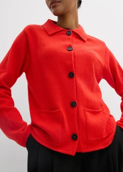 bonprix bonprix Chaqueta de punto de mezcla de viscosa fresa Hot