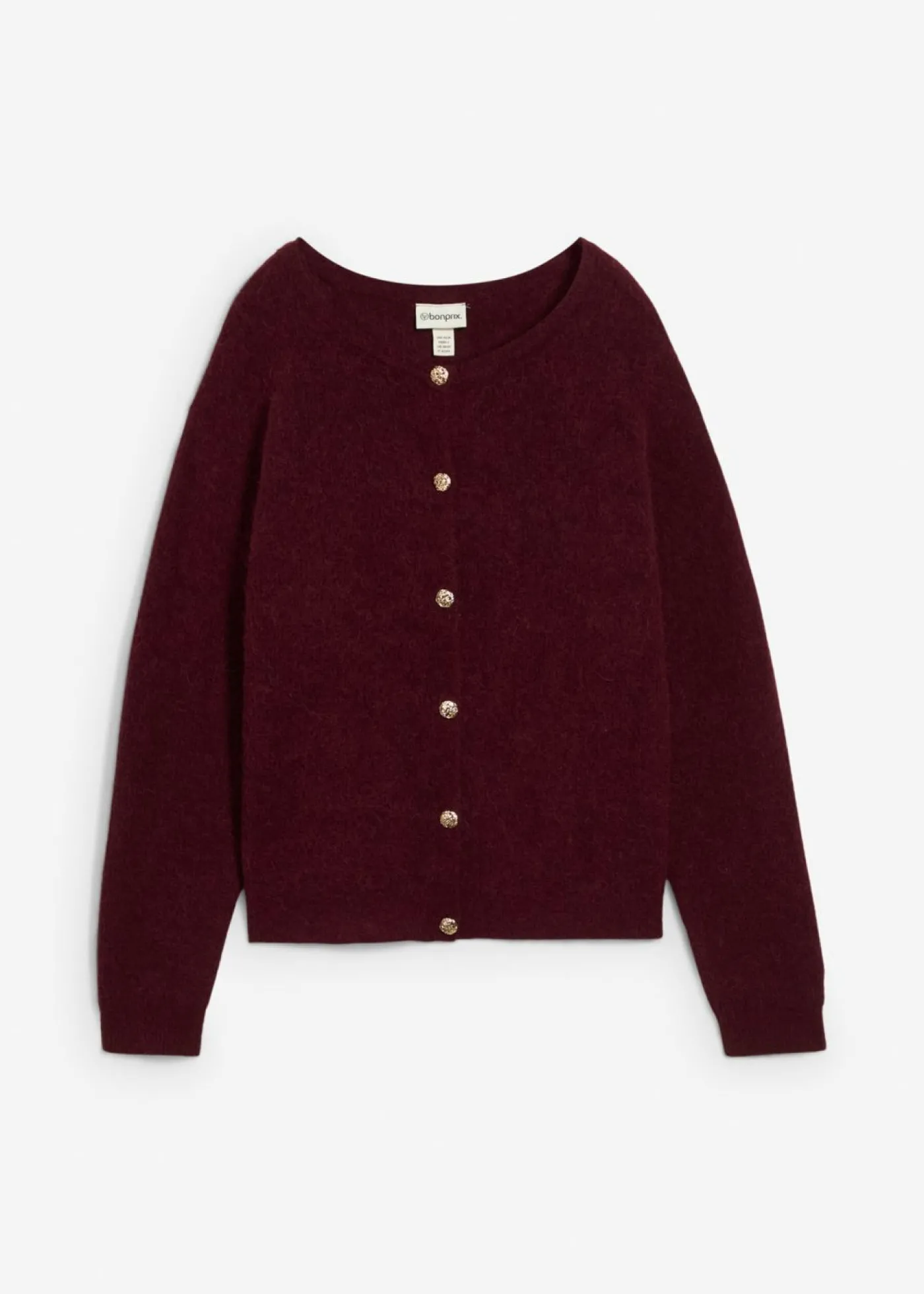 bonprix bonprix Chaqueta de punto de mezcla de alpaca rojo avellana Discount