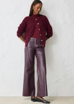 bonprix bonprix Chaqueta de punto de mezcla de alpaca rojo avellana Discount