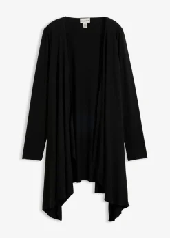bonprix bonprix Chaqueta de punto de suave mezcla de viscosa Negro Online