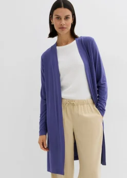 bonprix bonprix Chaqueta de punto de suave mezcla de viscosa azul pacífico oscuro Best