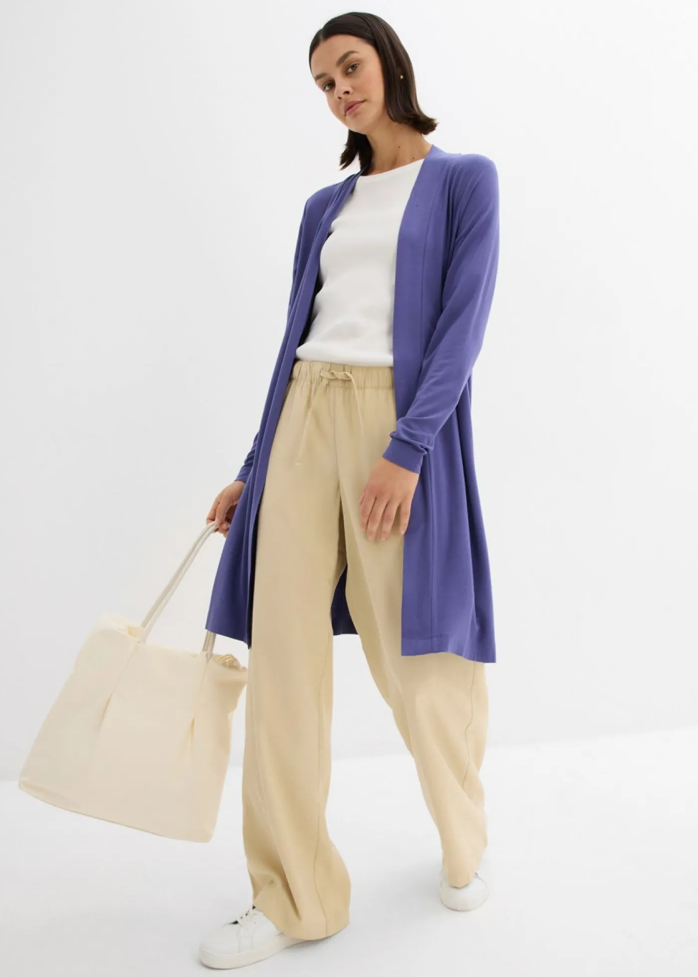 bonprix bonprix Chaqueta de punto de suave mezcla de viscosa azul pacífico oscuro Best