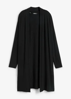 bonprix bonprix Chaqueta de punto de suave mezcla de viscosa Negro Clearance